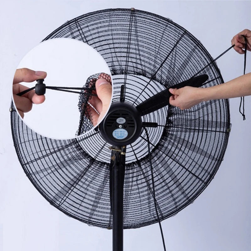 Cubiertas redondas de malla para ventilador eléctrico, Protector antipellizco de seguridad, cubierta Universal todo incluido para el hogar, cubierta a prueba de polvo moderna