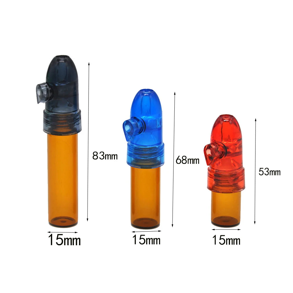 Dispensador de botellas de vidrio para especias, divertido, con tapas a prueba de fugas, tarro organizador de almacenamiento de 53/68/83mm, 2 uds.