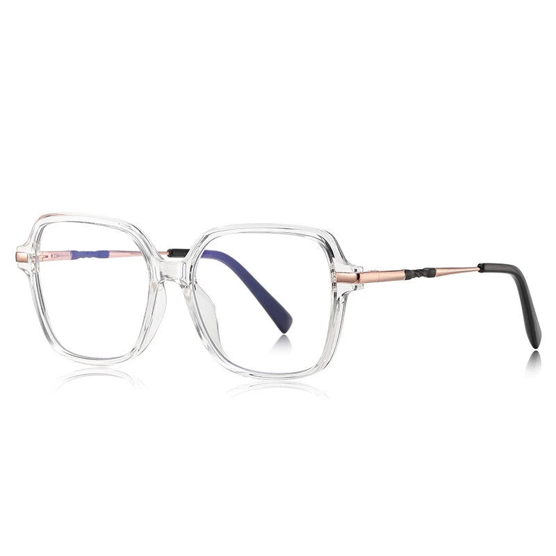 CLLOIO, gafas de lectura poligonales personalizadas de primera calidad, gafas de miopía a la moda para mujer, gafas graduadas con bloqueo de luz azul