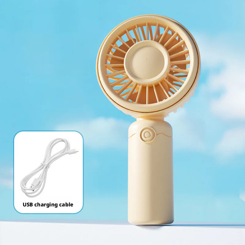 Nuevo Mini Ventilador Portátil USB Recargable Silencioso para Mesa, Maquillaje, Pestañas, Niños, Oficina, Viajes, Enfriador de Aire