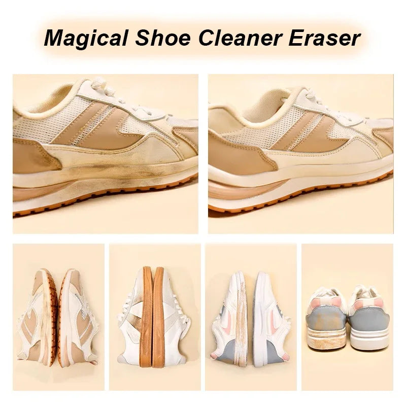2026 Borrador Limpiador para Zapatos de Gamuza y Deportivos, Cuidado de Zapatos de Cuero Mate, Revitalizador Blanqueador para Cuero de Terciopelo y Herramienta Quitamanchas