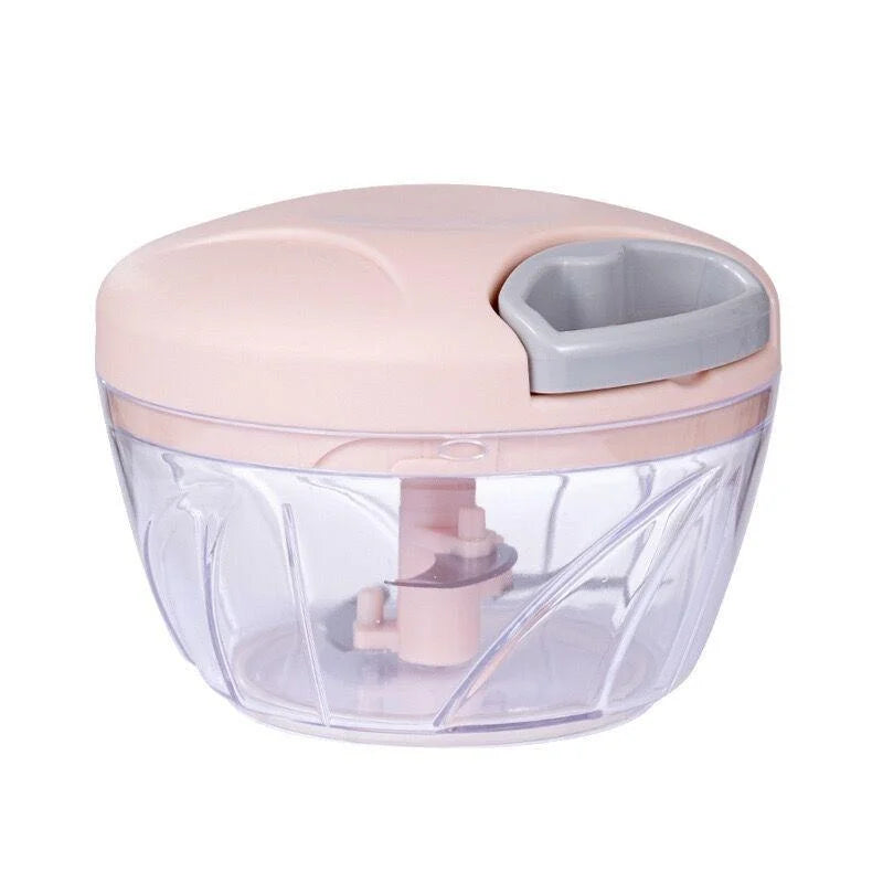 Picadora de carne Manual de 500/900ML, picadora de ajo giratoria, trituradora de prensa de ajo, cortador de cebolla y verduras, accesorios de cocina