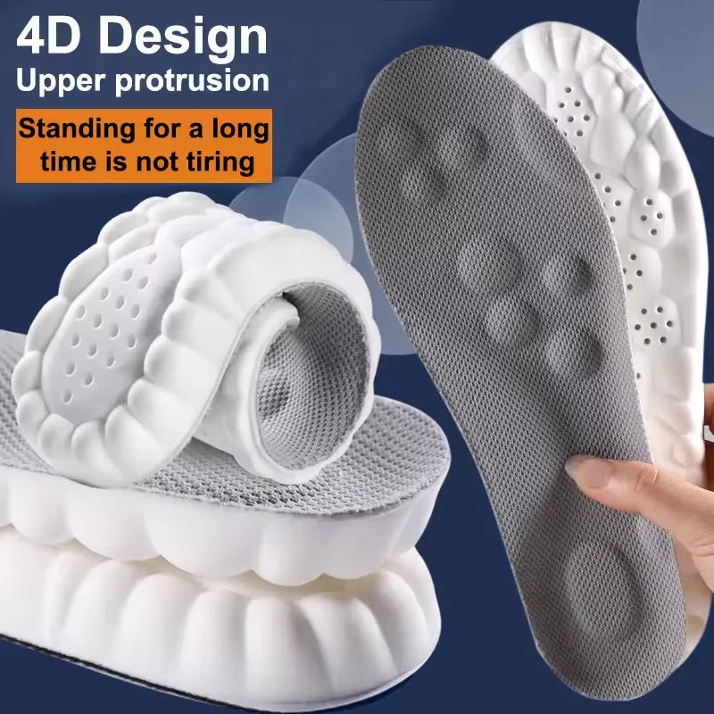 Plantillas deportivas de látex, almohadillas suaves para zapatos de alta elasticidad, desodorante ortopédico transpirable, cojín de absorción de impacto, plantilla de soporte para arco