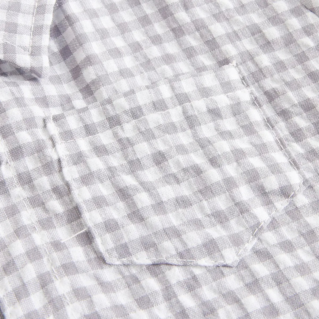 Monos de Verano de Algodón para Bebés, Ropa de Bebé a Cuadros de Manga Corta