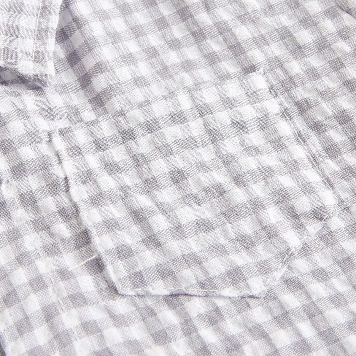 Monos de Verano de Algodón para Bebés, Ropa de Bebé a Cuadros de Manga Corta