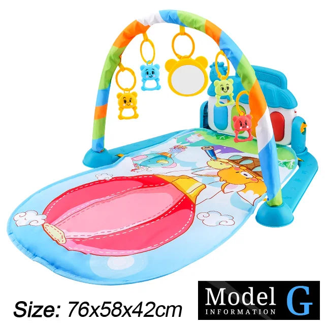 Soporte de Fitness para bebé, juego de música, juguetes de actividades de gimnasio, manta para gatear de Piano para recién nacido, almohadilla de juego de Pedal, regalos de educación temprana de 0 a 36 meses