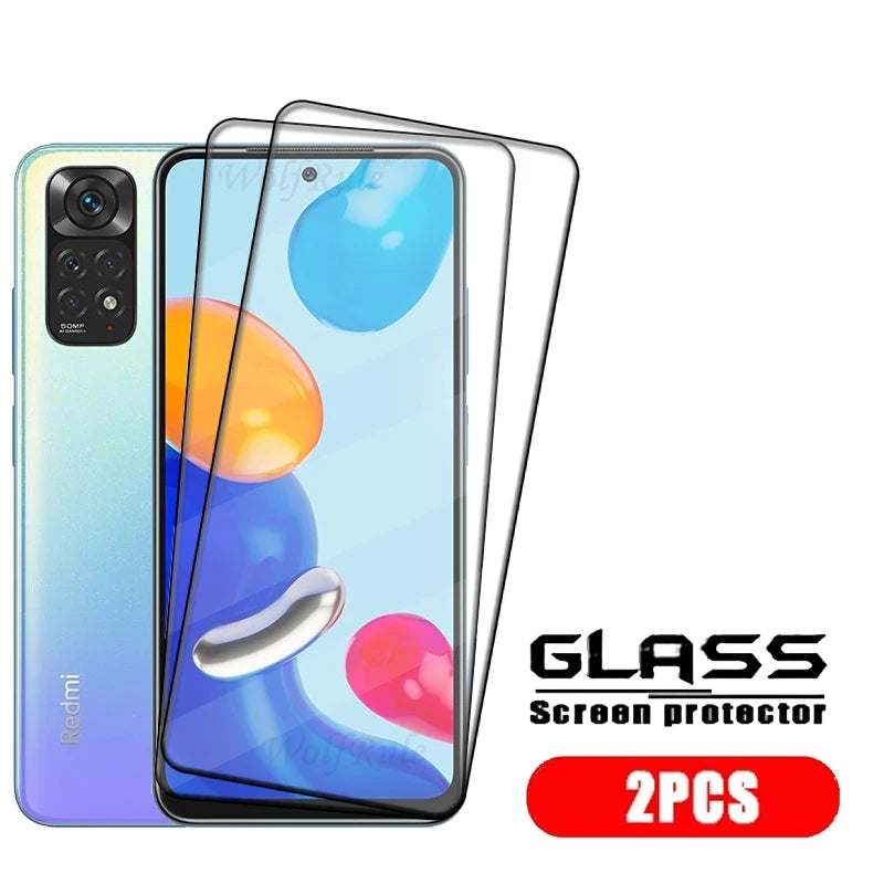 4/3/2/1 Uds cubierta completa de cristal para Redmi Note 11 cristal Xiaomi Redmi Note 11 vidrio 9H HD Protector de pantalla Redmi Note 11 Pro Plus 11S