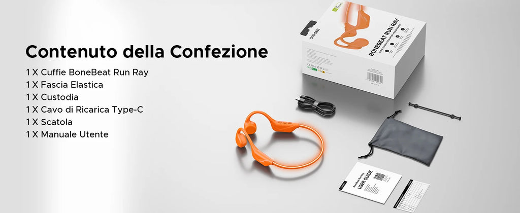 Audífonos DOOGEE BoneBeat Run Ray con Conducción Ósea, 10 Horas de Duración, Bluetooth 6.0, Dinámicos, Deportivos, Ligeros, Inalámbricos, de Diseño Abierto