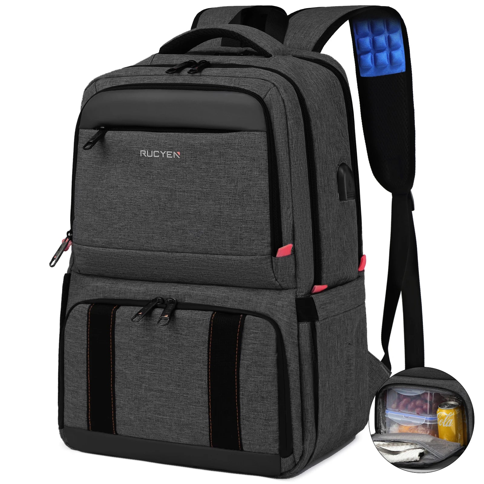 Mochila para el almuerzo, bolsa de Picnic con aislamiento, bolsa de viaje multifuncional, gran capacidad, Picnic al aire libre, Camping, mochila impermeable