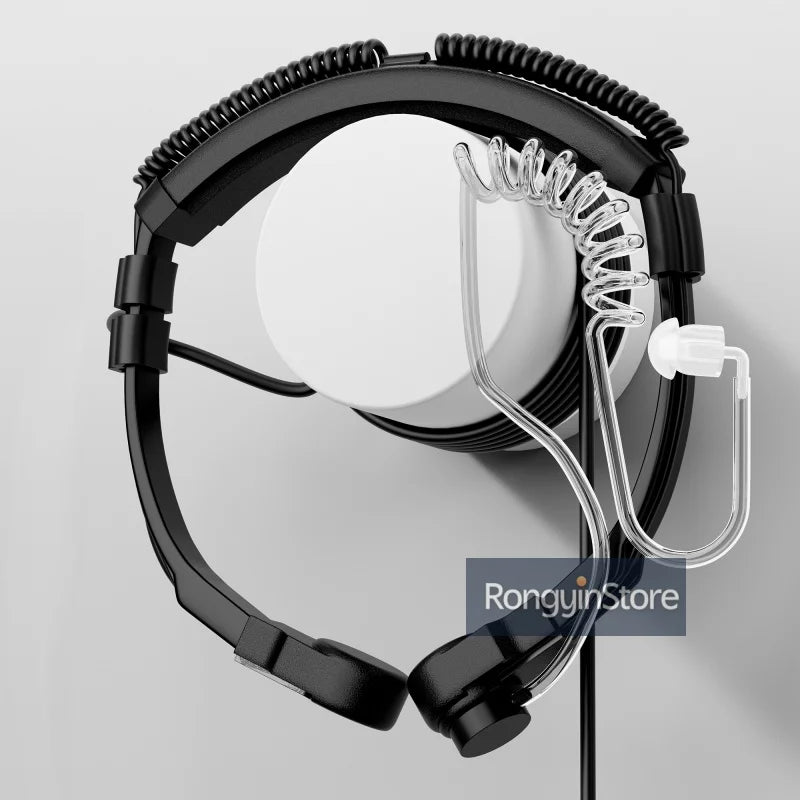 Baofeng Walkie Talkie micrófono de alta resistencia U94 PTT cuello micrófono de garganta auricular Radio Nato auriculares tácticos para Radios Kenwood HYT