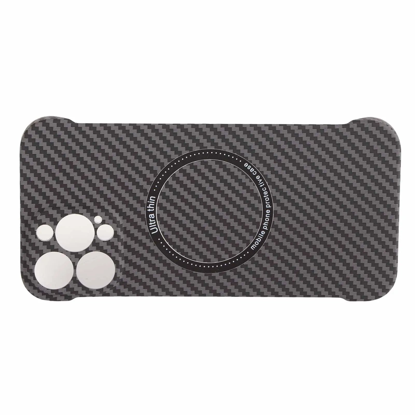 Funda de teléfono sin marco, funda protectora de teléfono portátil ultraligera con carga inalámbrica magnética, funda protectora para teléfono