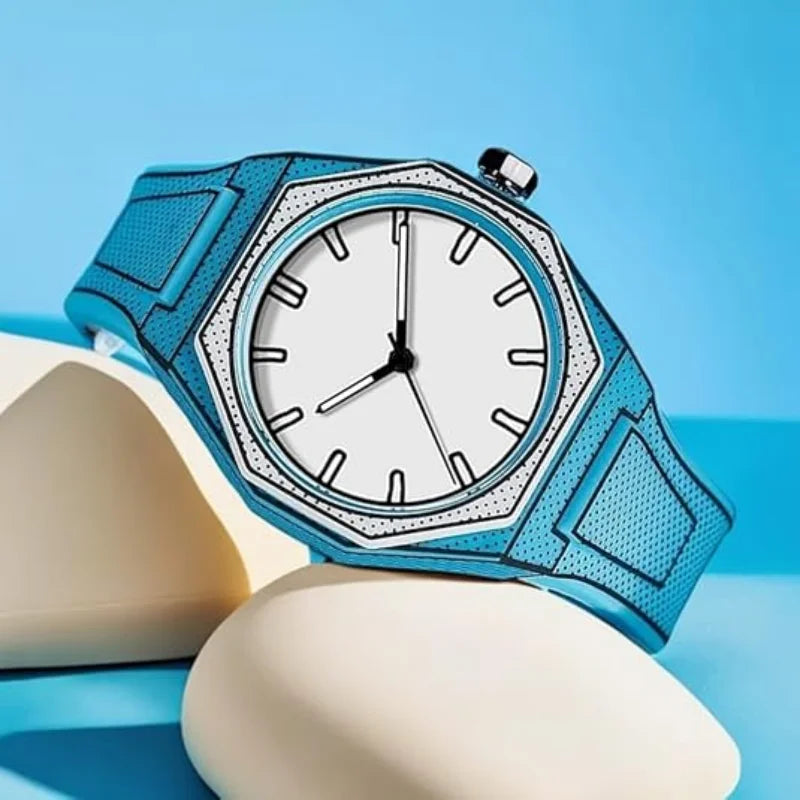 Reloj Deportivo para Hombre, Diseño Minimalista y Creativo Inspirado en el Anime, con Diseño de Gusano, Elegante y Duradero