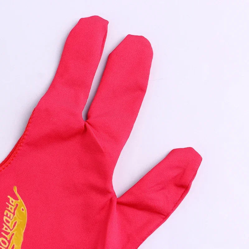 1 Uds. Guante para tacos de billar de alta calidad para piscina, mano izquierda, accesorio abierto de tres dedos, accesorios de Fitness para hombres y mujeres