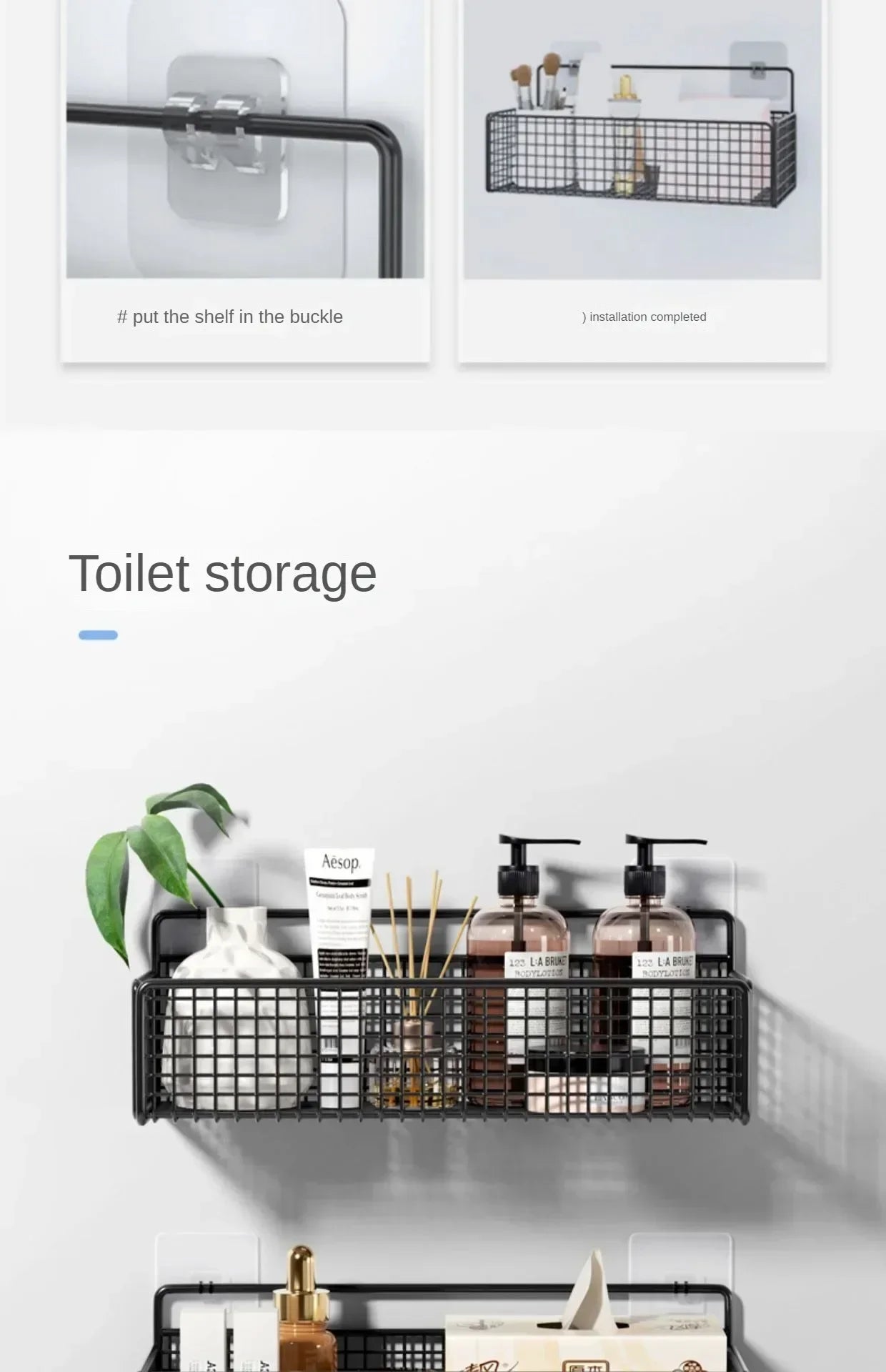 Cesta de almacenamiento para colgar en la pared, organización del fregadero del baño, organizador de puertas de gabinete, cesta para cocina, estante de almacenamiento de verduras