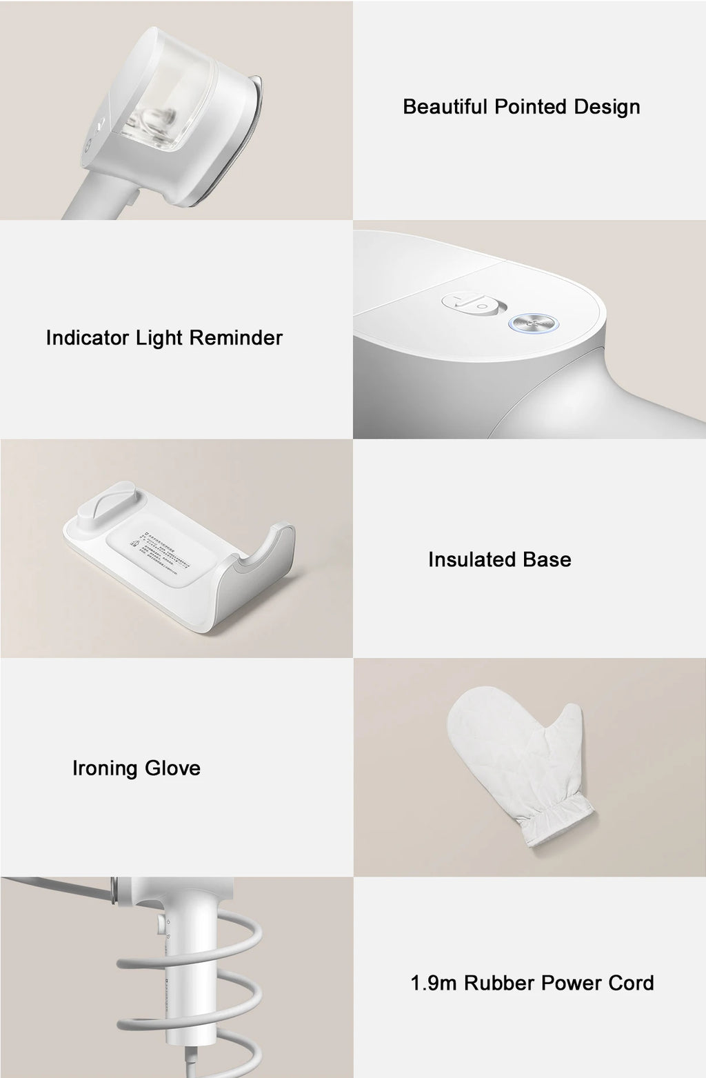 Vaporizador de Ropa Portátil MIJIA, Electrodoméstico, Plancha de Vapor Vertical para Ropa, Máquina de Planchado Eléctrica