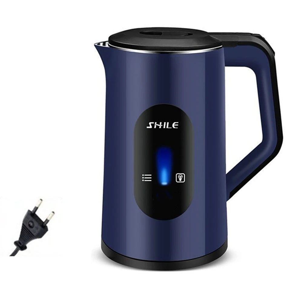 Caldera de agua caliente con pantalla Digital eléctrica de acero inoxidable de 3L, tetera multifuncional con apagado automático, tetera de agua de ebullición rápida de 1500W