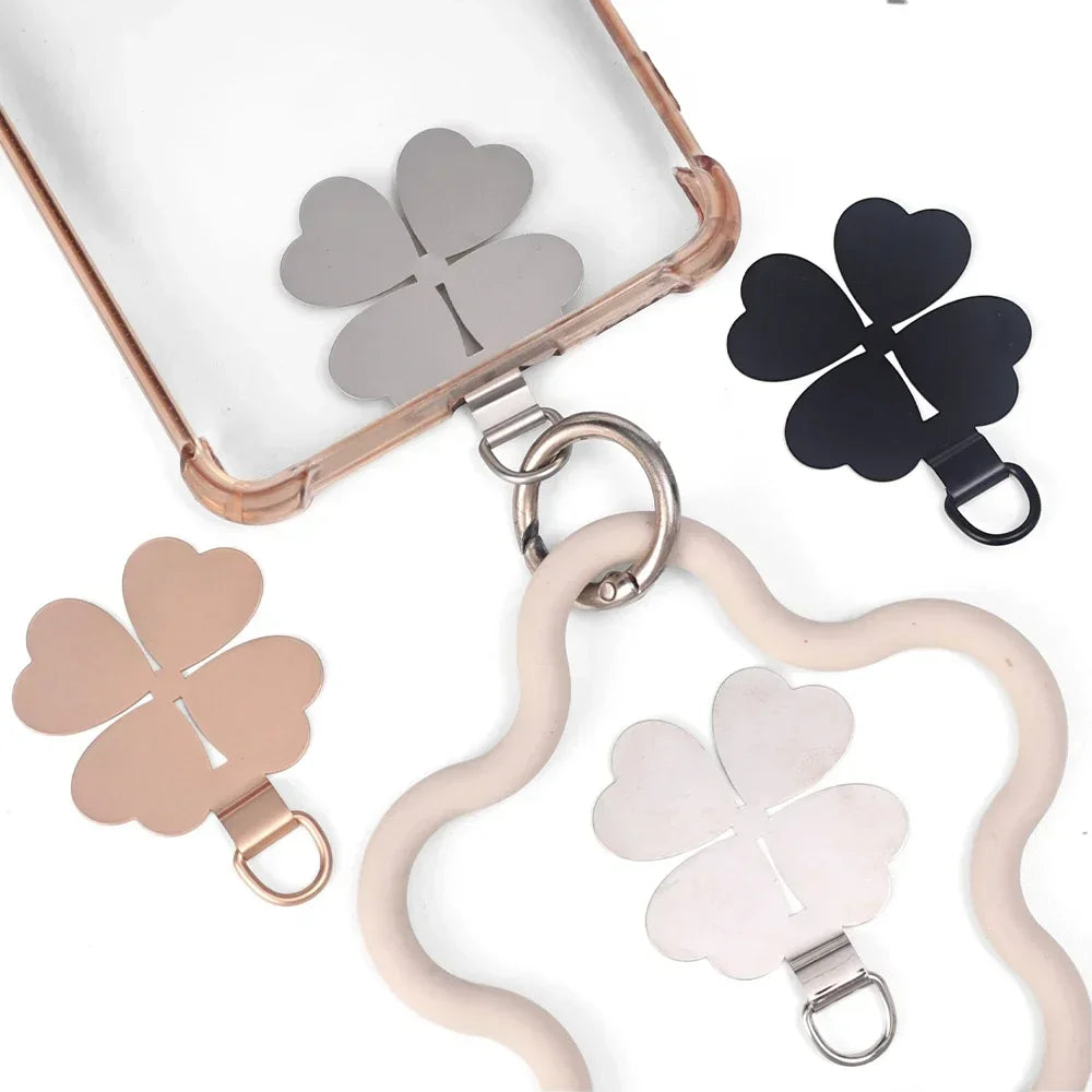Parche de cordón de Metal ultrafino para teléfono móvil, cuerda colgante antipérdida Universal de acero inoxidable, Clip de lengüeta, accesorios para teléfonos