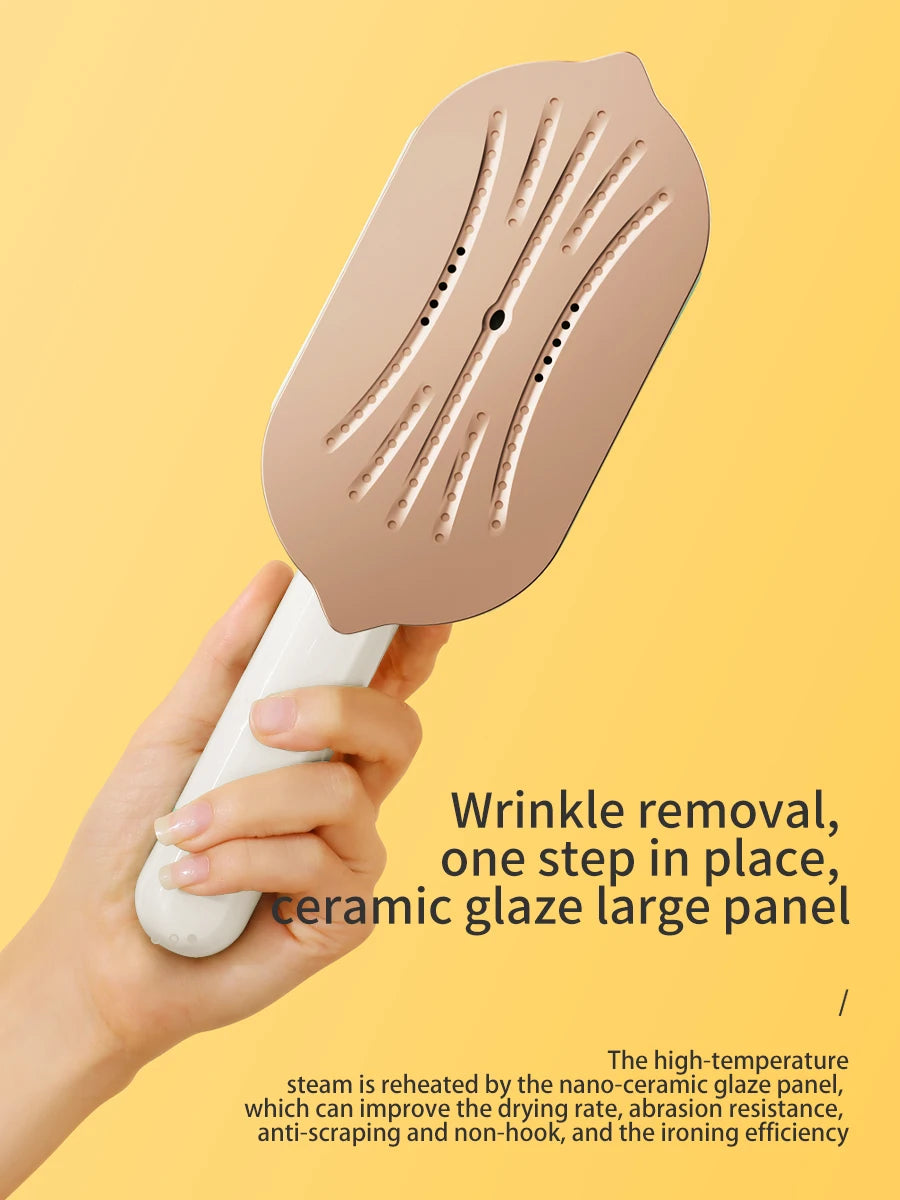Plancha eléctrica de mano para colgar, máquina de planchar para el hogar, Mini plancha de vapor plegable de viaje, de doble uso húmedo y seco