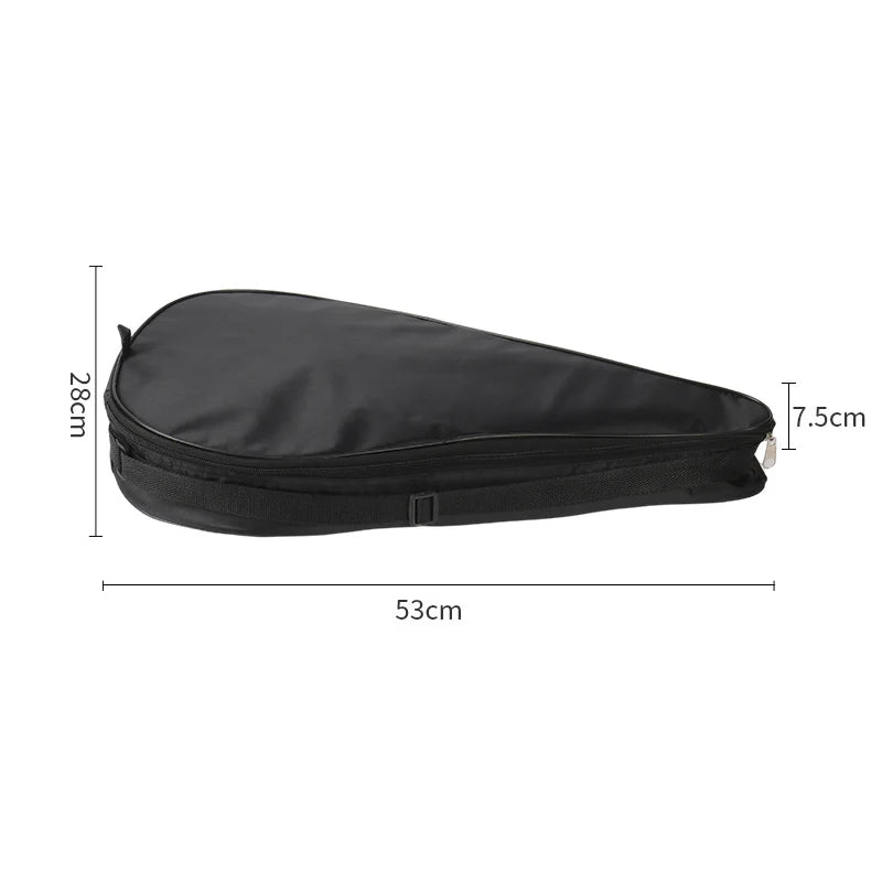 Bolsa de Padel Oxford negra, funda para varias raquetas de tenis, cara suave, fibra de carbono, EVA, bolsas de hombro de tenis Unisex