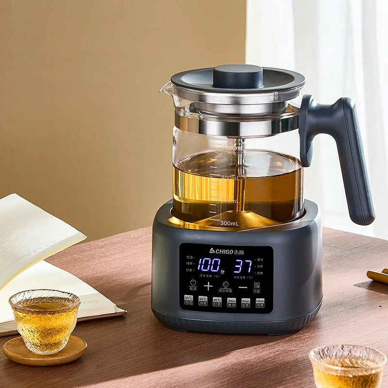 Hervidor de Agua Eléctrico Multifuncional de 1300 ml con Vaporizador, Regulador de Temperatura Constante para Leche de Bebé, Hervidor Termostático de 72 h