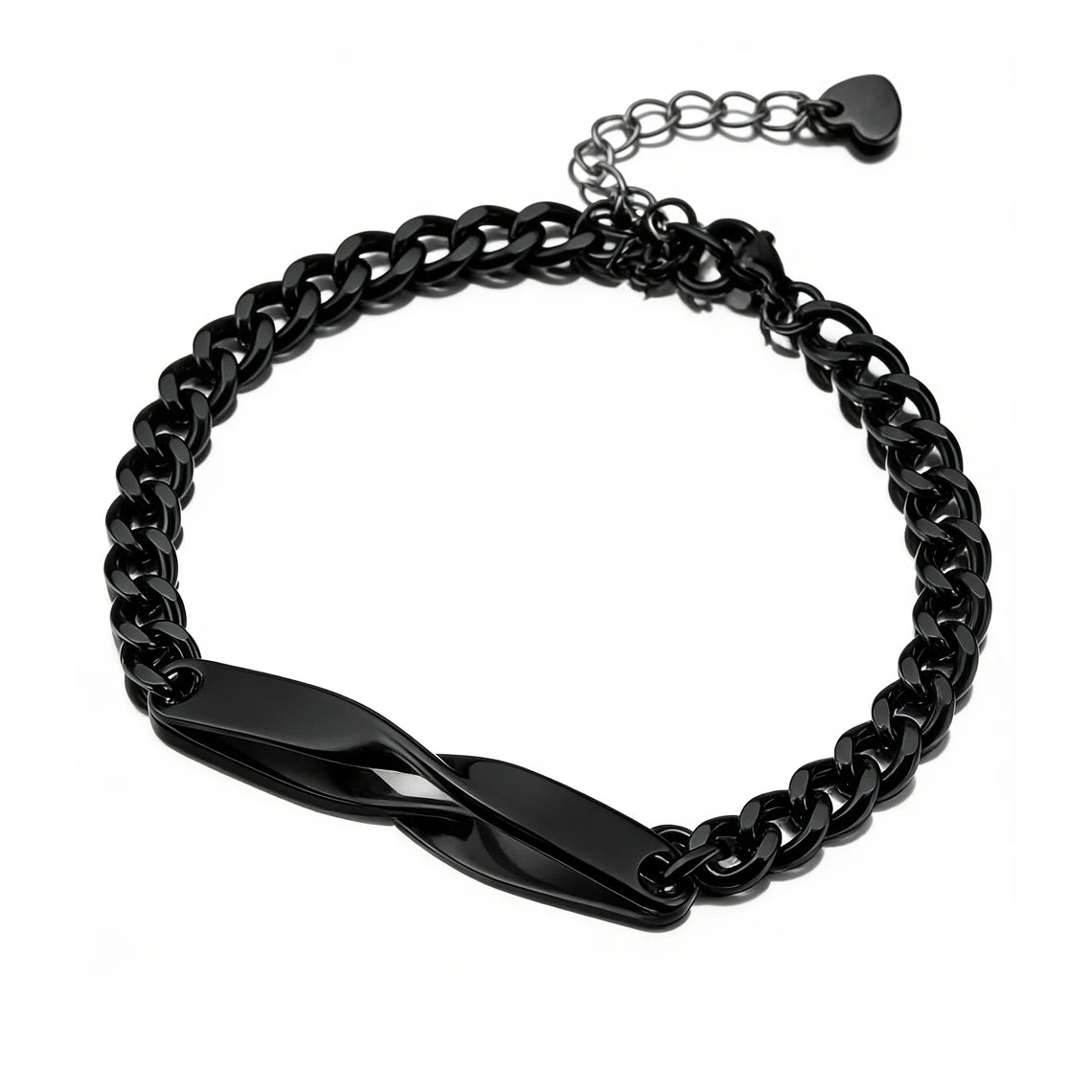 Pulsera Mobius Personalizada con Nombre Grabado para Hombre y Mujer, Pulsera de Acero Inoxidable con Nombre y Fecha Personalizados, Joyería DIY para Parejas, Regalo