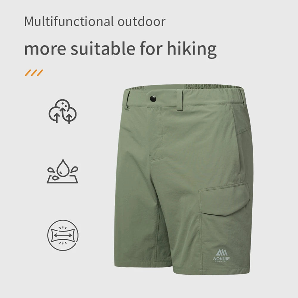 AONIJIE FM5222 pantalones cortos de secado rápido para hombre, verano, correr al aire libre, transpirables, de secado rápido, cinco pantalones, pantalones de entrenamiento físico