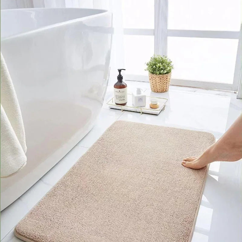 Alfombra de Piso Súper Absorbente, Alfombra de Baño Súper Absorbente, Alfombra de Baño Antideslizante de Terciopelo Coral, Alfombra de Puerta, Alfombra Antideslizante para Baño