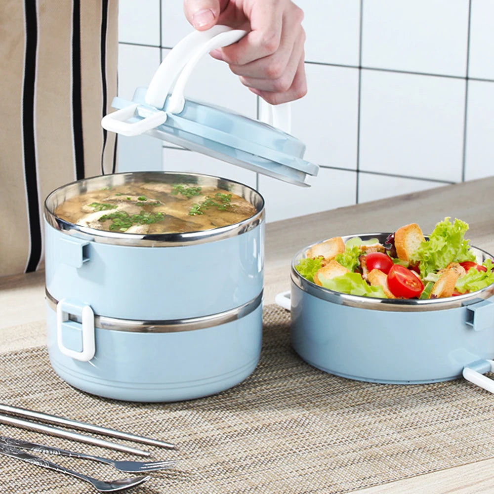 Taza de vacío de acero inoxidable, fiambrera para sopa, almacenamiento, calentador apilable, tarro térmico para alimentos, termo aislado para sopa, contenedores, refrigerador