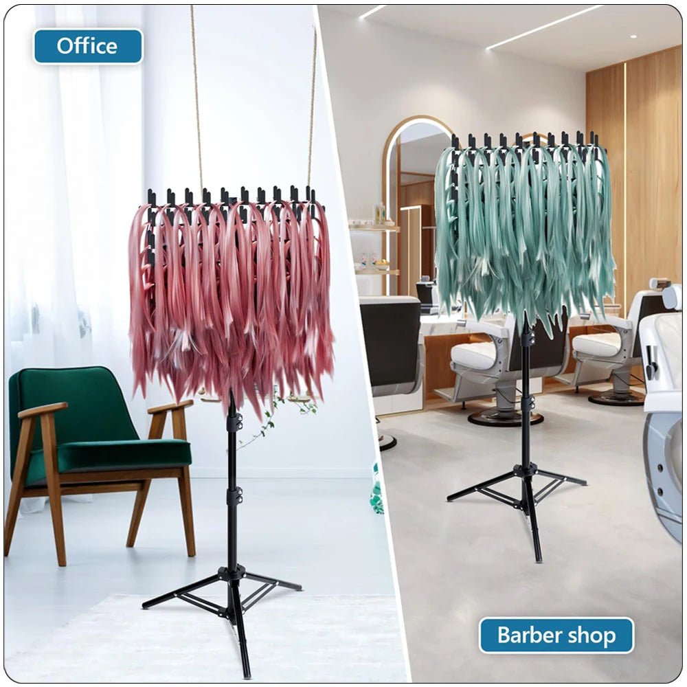 Nunify-estante para el cabello para trenzar, divisor de 144 clavijas para soporte separador, estante para el cabello trenzado, soporte de extensión de pie, colgador