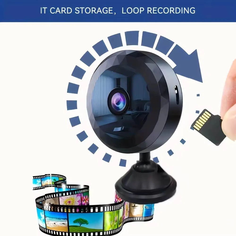 Mini cámara WiFi HD de 1080P, Monitor de bebé, vigilancia de seguridad interior, videocámara de visión nocturna, cámara IP, grabadora de Audio y vídeo