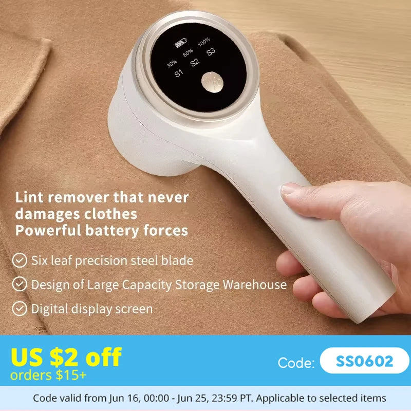 Eliminador de pelusas para ropa, eliminador de pelusas de pellets eléctrico, afeitadora de bolas de pelo de tela portátil recargable, elimina pelusa de ropa