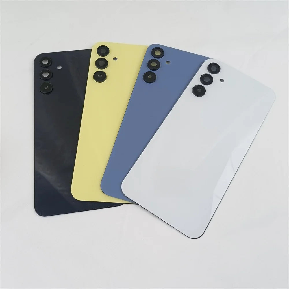 Para Samsung Galaxy A15 A 15 4G SM-A155F, Tapa Trasera de Vidrio para Batería, Carcasa Trasera, Repuestos con Lente de Cámara