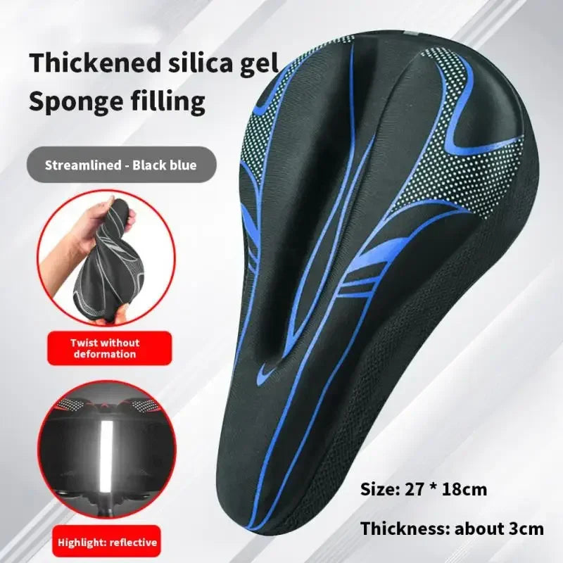 Sillín de bicicleta de GEL 3D para hombre y mujer, productos para bicicleta de montaña y carretera, accesorios, piezas de viaje de carbono para ciclismo
