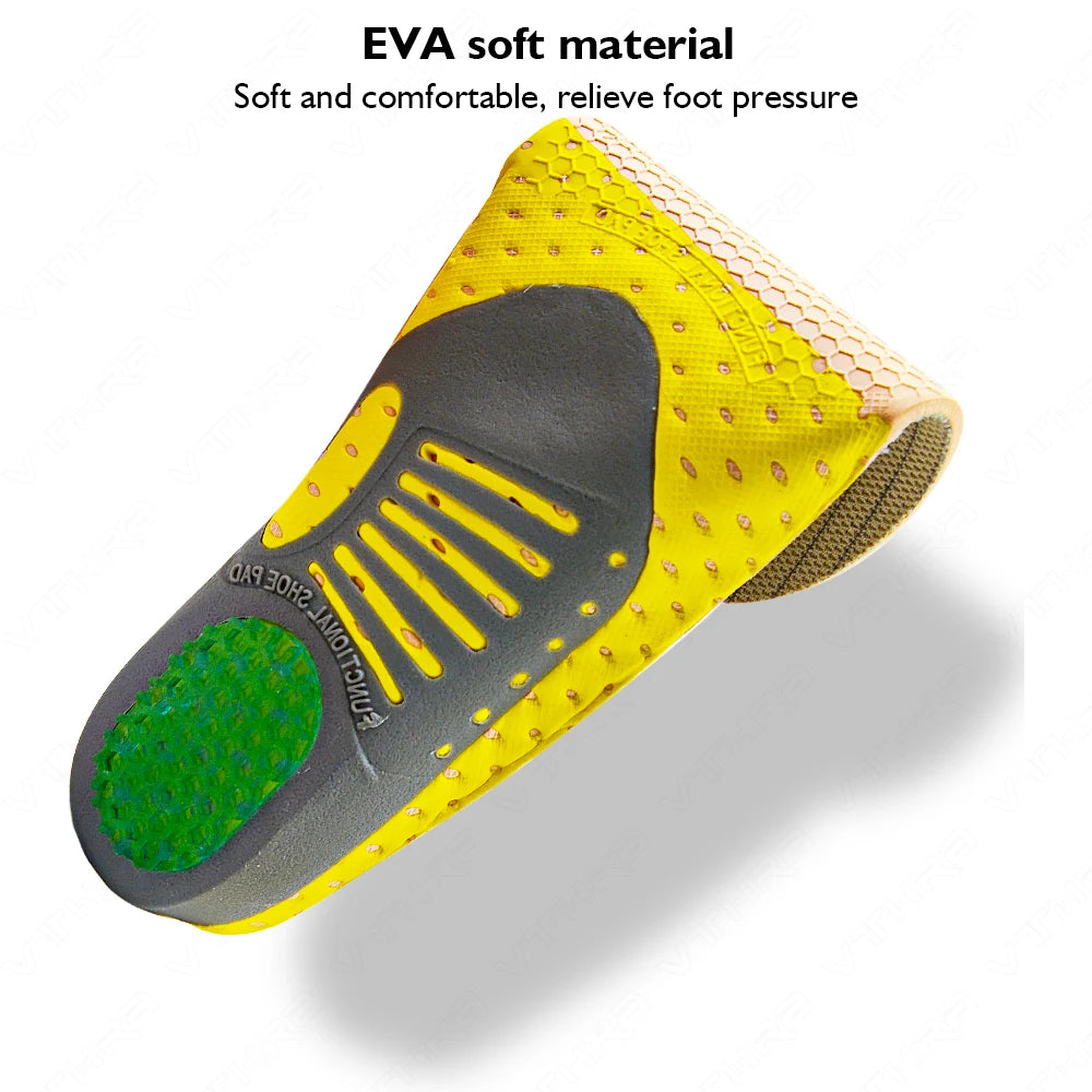 Plantillas de Gel ortopédico Krolik para zapatillas, cojín ortopédico para pie plano, almohadilla de soporte para arco, alivio del dolor en el pie, hombre y mujer