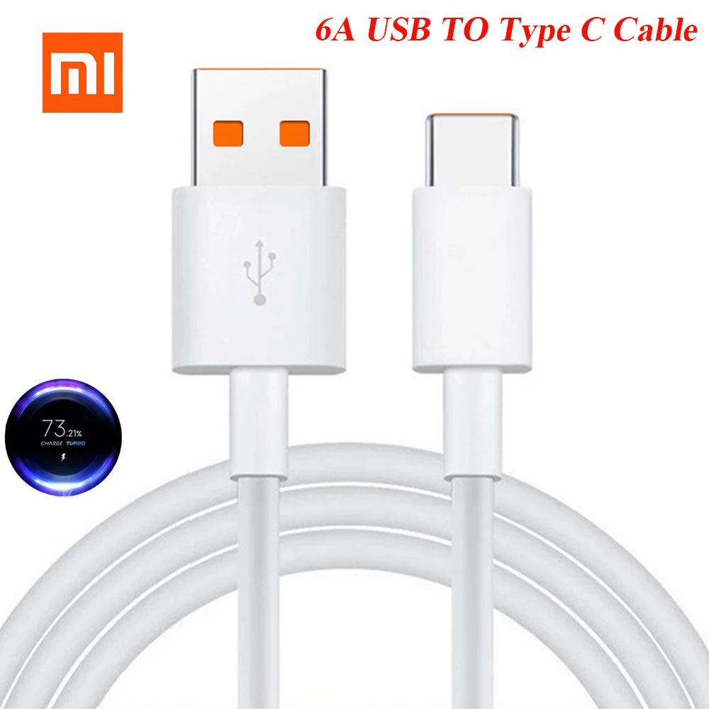 Xiaomi Original 120W 67W 55W 6A Turbo carga rápida USB tipo C Cable de datos 1/2/1,5 M para Xiaomi POCO F3 F4 F5 X3 X4 X5 Pro GT Mi 14