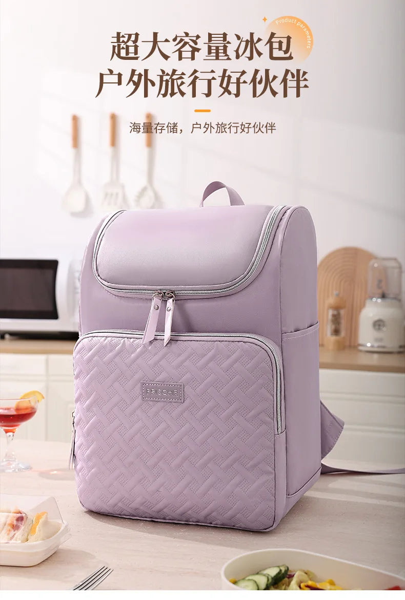 Mochila térmica para Picnic, para cerveza, Camping, bolsa de almuerzo para alimentos, bebidas, playa, viaje aislado, bolsa de refrigerador a prueba de fugas