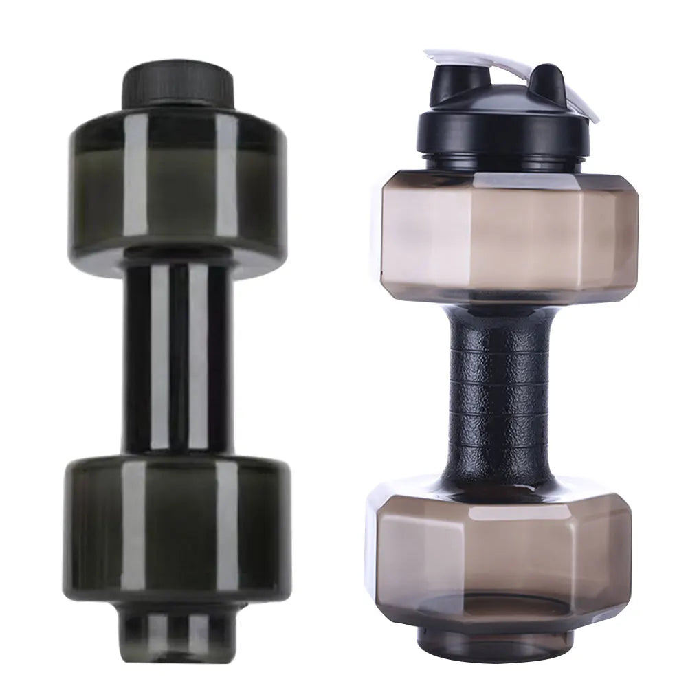 Botella de Agua Deportiva con Forma de Mancuerna para Camping, Actividades al Aire Libre, Fitness, Ciclismo, Cómoda y Decorativa