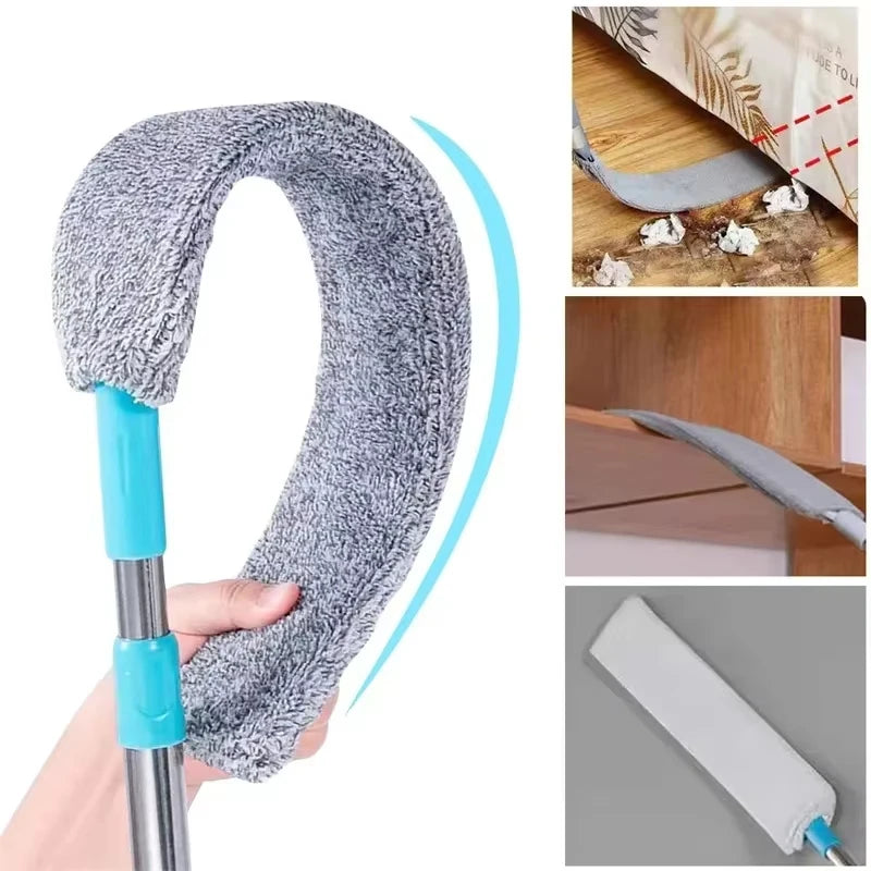 UNTIOR-fregona con mango largo, cepillo para polvo junto a la cama, plumero de limpieza desmontable, limpieza de huecos, sofá, muebles, limpiador de polvo, artículo para el hogar