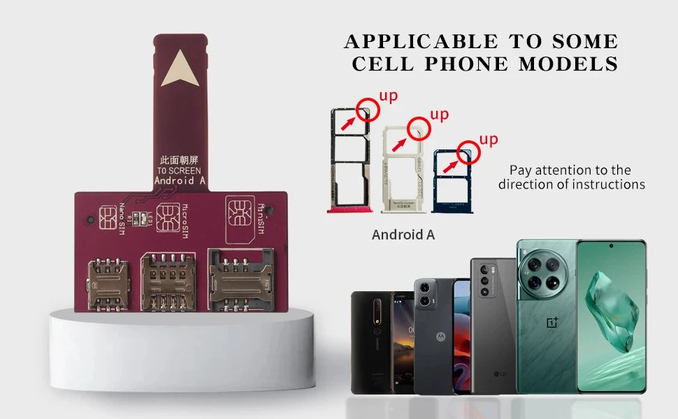 Para iPhone tarjeta SIM 4 en 1, adaptador de ranura para tarjeta externa, cambiador rápido de tarjetas, soporte para lector de tarjetas SIM para iPhone, reinicio gratuito Nano