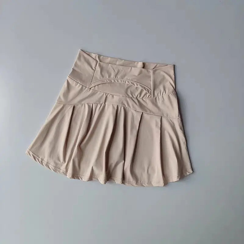 Falda corta deportiva de cintura alta para mujer, faldas deportivas de secado rápido para Fitness, Yoga, correr, tenis, Golf