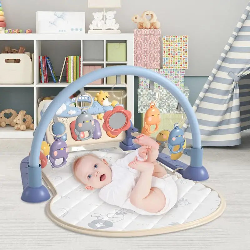 Estante de gimnasio de actividades para bebé, juguete de Educación Temprana, regalos musicales para recién nacidos, Teclado de Piano, manta para gatear, alfombra de juego de Pedal, 0-36 meses