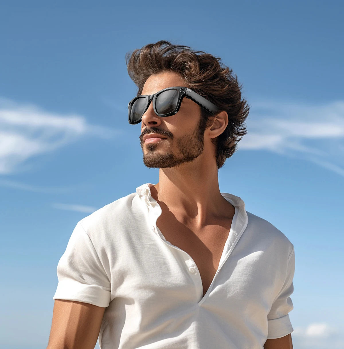 Gafas Inteligentes 2026 Nueva Versión con Cámara, Grabación de Video, Reconocimiento de Fotos por IA, Llamadas Bluetooth, Traducción de Voz, Gafas de Sol para Hombre