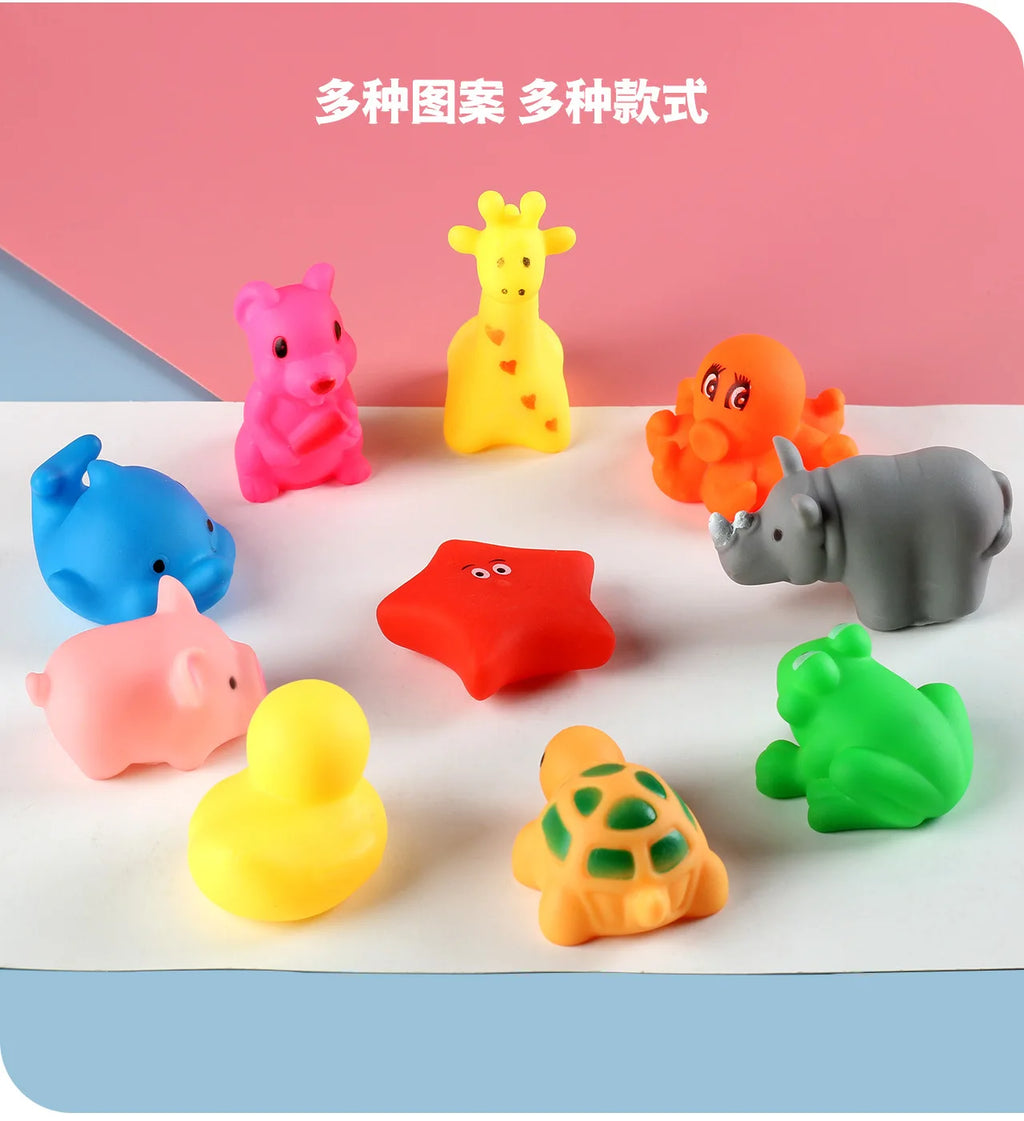 Pinch and Call juguetes para niños para tomar la ducha, jugar con el agua, nadar y jugar con el agua.