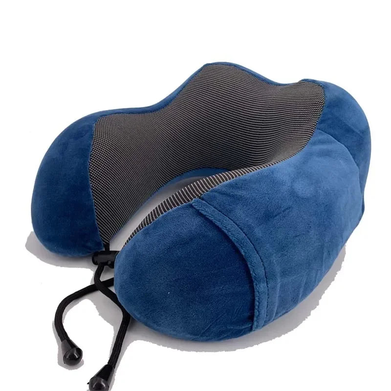 Almohadas de espuma viscoelástica en forma de U para el cuello, almohada de viaje suave, almohada de masaje para el cuello, almohada de avión para dormir, ropa de cama para el cuidado de la salud Cervical