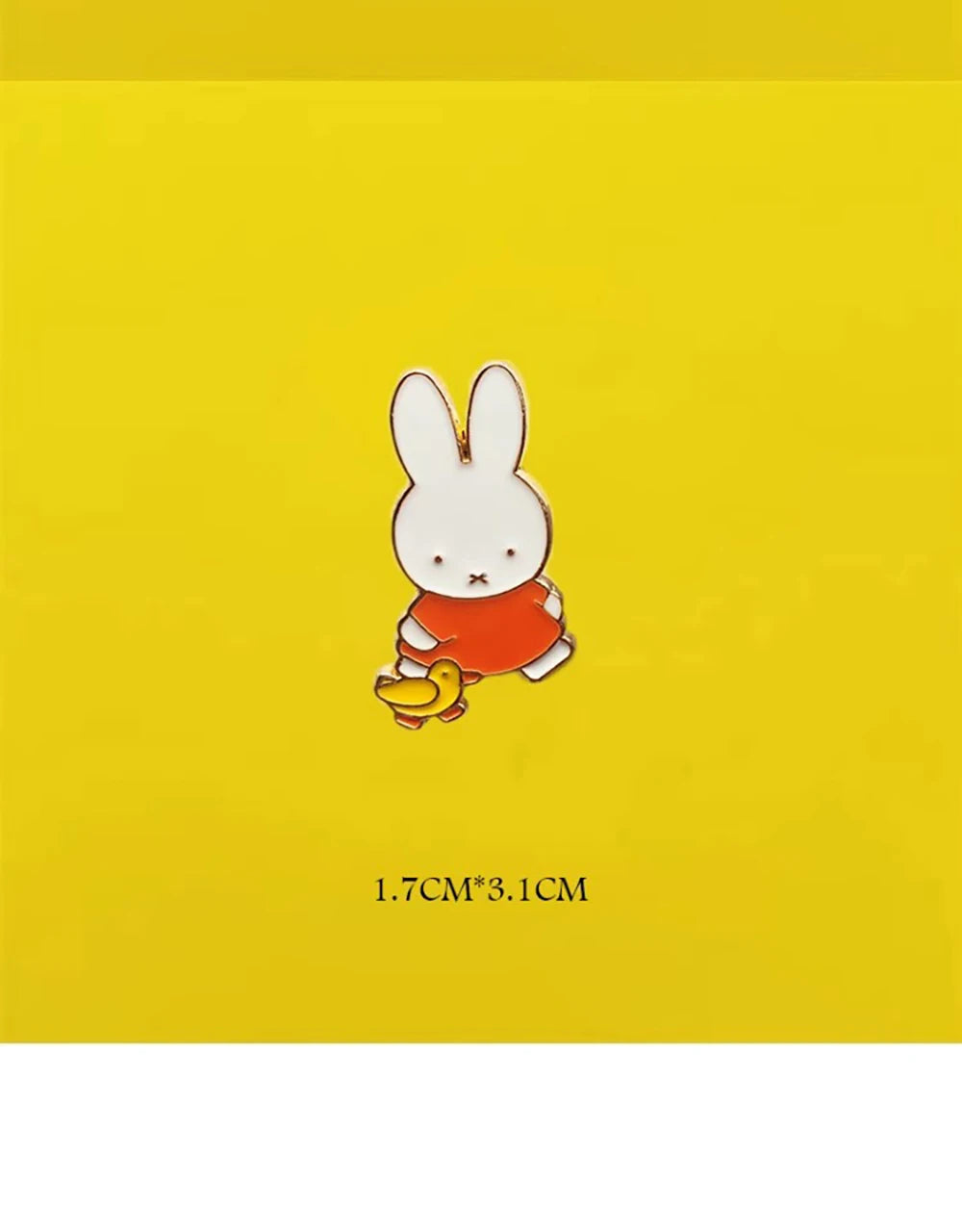 Broche Kawaii Miffy, bonito Pin esmaltado para solapa, accesorios de Metal, sombrero, ropa, mochila, decoración, regalo para niña