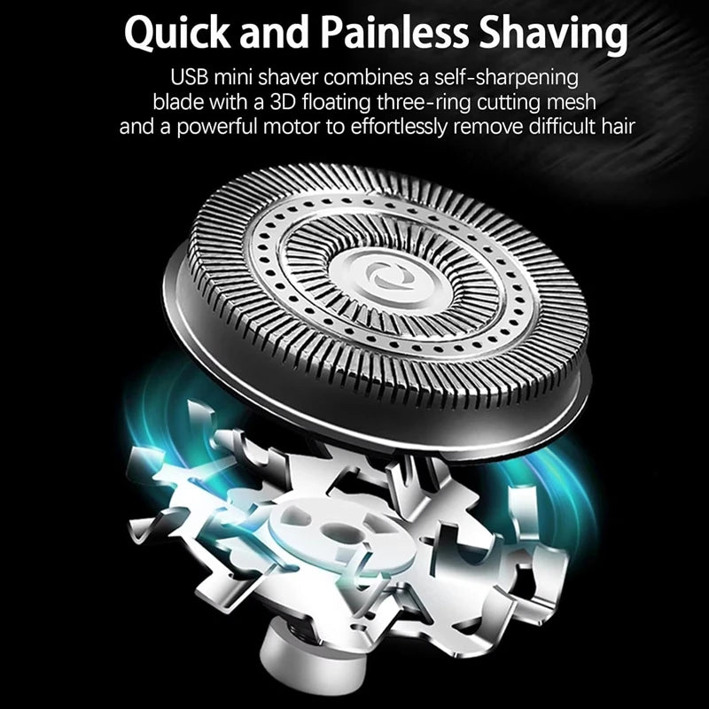 Xiaomi-Mini Afeitadora eléctrica recargable para hombre y mujer, afeitadora portátil con carga tipo c, pantalla Digital Led, maquinilla de afeitar para el hogar