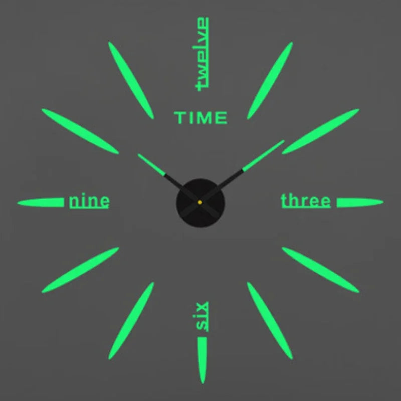 Reloj de pared con espejo acrílico de Número Romano grande 2D/3D, pegatina de moda DIY, relojes de cuarzo, reloj, decoración del hogar, pegatinas para el salón
