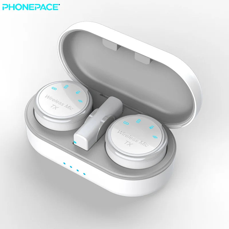 Nuevo micrófono inalámbrico magnético con cancelación de ruido, diseño de collar para grabación de audio y video en teléfonos inteligentes