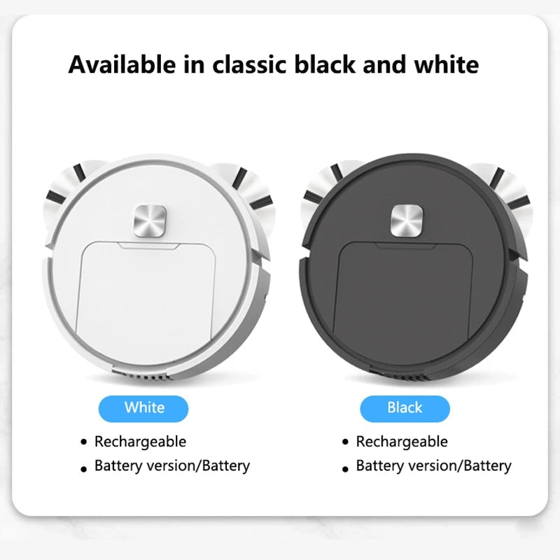 Mini Robot Aspirador Inteligente Silencioso, Máquina de Limpieza Multifunción Tres en Uno, Aspiradora, Trapeador, Cepillo 2025