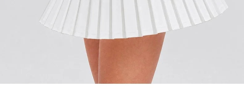 Conjunto de Falda de Tenis y Golf de Malla Transpirable sin Costuras, Ropa Deportiva de Secado Rápido para Exteriores, Primav...